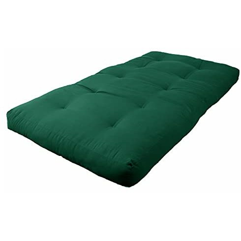 Blazing Needles Renewal 6-Inch Twill Twin-Size Futon Mattress - Forest Green