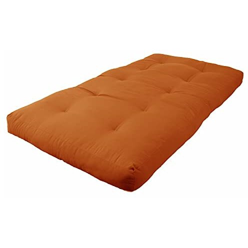 Blazing Needles Renewal 6-Inch Twill Twin-Size Futon Mattress - Spice