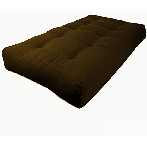 Blazing Needles Renewal 9-Inch Twill Twin-Size Futon Mattress - Aqua Blue