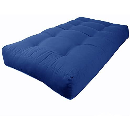 Blazing Needles Renewal 9-Inch Twill Twin-Size Futon Mattress - Aqua Blue