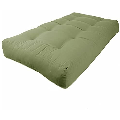 Blazing Needles Renewal 9-Inch Twill Twin-Size Futon Mattress - Aqua Blue