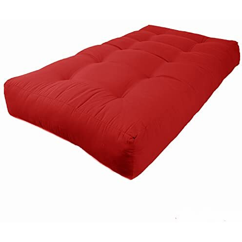 Blazing Needles Renewal 9-Inch Twill Twin-Size Futon Mattress - Aqua Blue