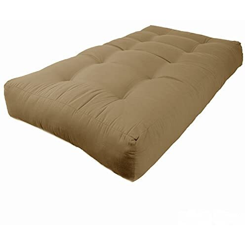 Blazing Needles Renewal 9-Inch Twill Twin-Size Futon Mattress - Aqua Blue