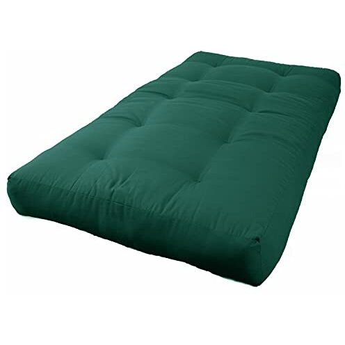 Blazing Needles Renewal 8-Inch Twill Twin-Size Futon Mattress - Forest Green