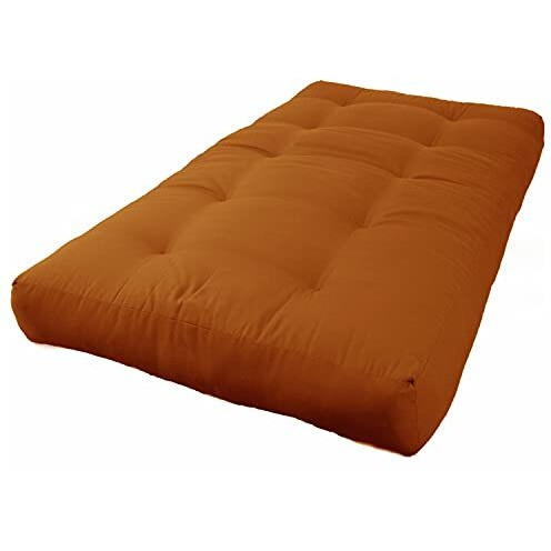 Blazing Needles Renewal 8-Inch Twill Twin-Size Futon Mattress - Spice