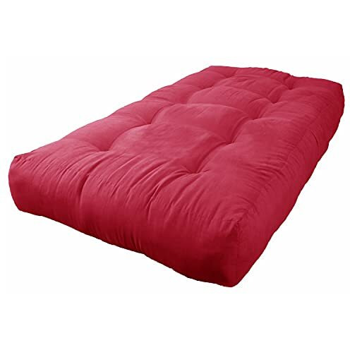Blazing Needles Vitality 10-Inch Microsuede Twin-Size Futon Mattress - Bery Berry