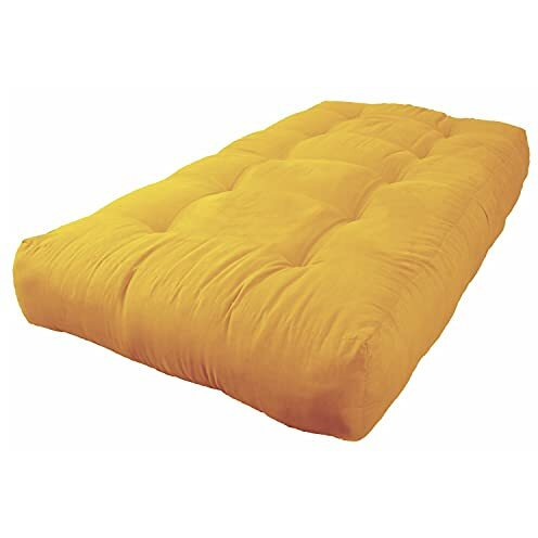Blazing Needles Vitality 10-Inch Microsuede Twin-Size Futon Mattress - Lemon