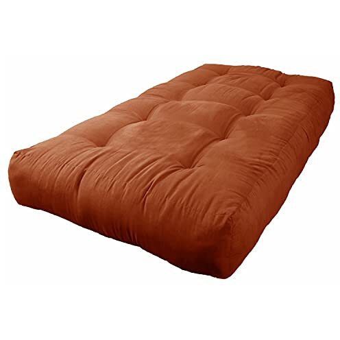 Blazing Needles Vitality 10-Inch Microsuede Twin-Size Futon Mattress - Spice