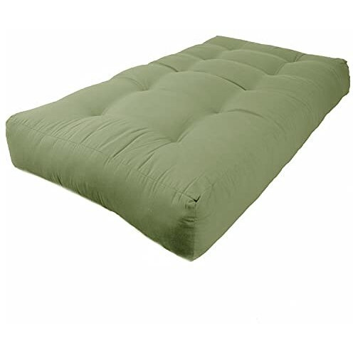 Blazing Needles Renewal 10-Inch Twill Twin-Size Futon Mattress - Sage