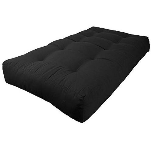 Blazing Needles Renewal 10-Inch Twill Twin-Size Futon Mattress - Navy