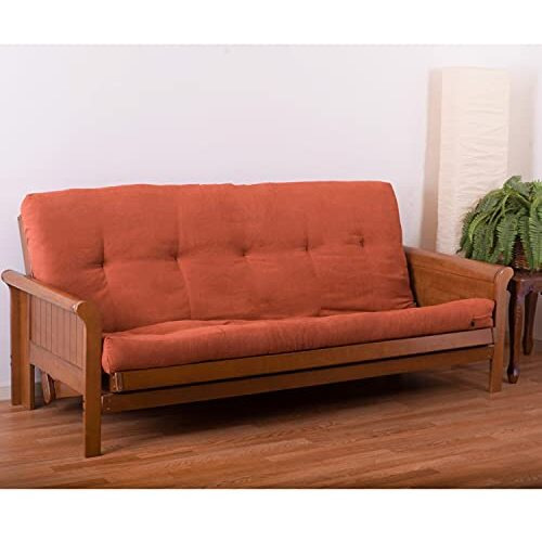 Blazing Needles Vitality 5-Inch Microsuede Full-Size Futon Mattress - Spice