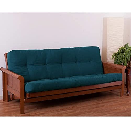 Blazing Needles Renewal 5-Inch Twill Full-Size Futon Mattress - Indigo