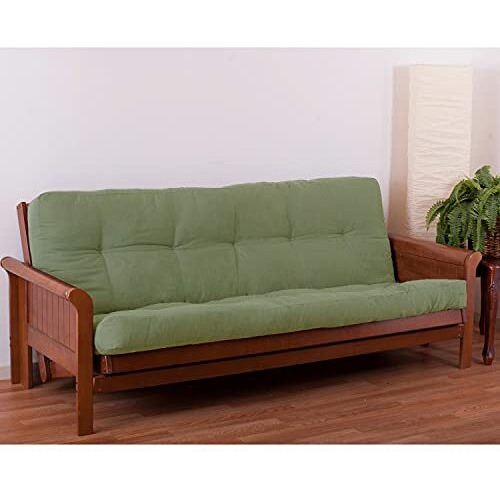 Blazing Needles Renewal 5-Inch Twill Full-Size Futon Mattress - Sage