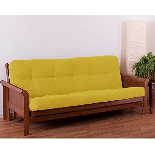 Blazing Needles Renewal 6-Inch Twill Full-Size Futon Mattress - Sunset