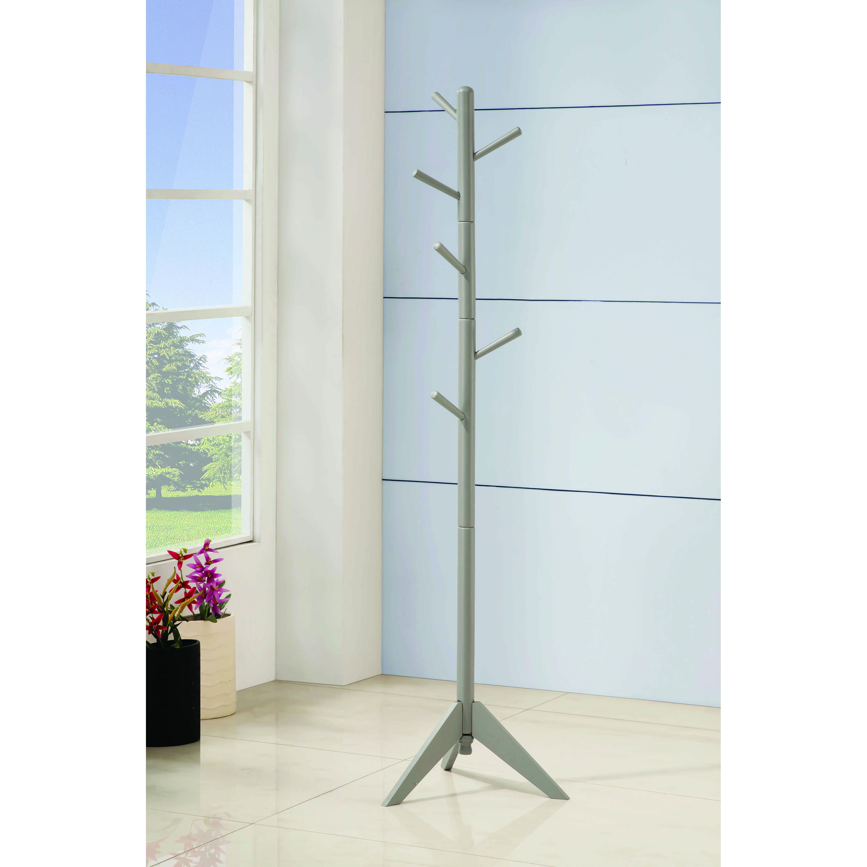 Traditional Grey Coat Rack