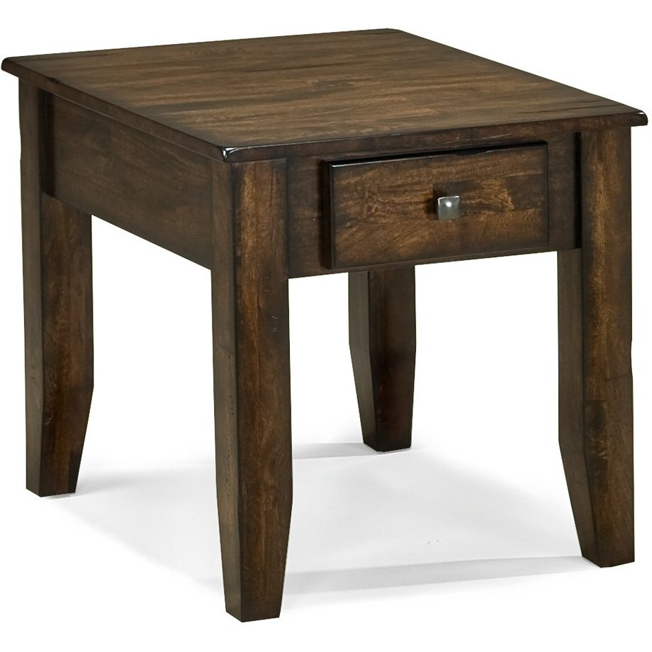 22"" X 28"" End Table In Raisin