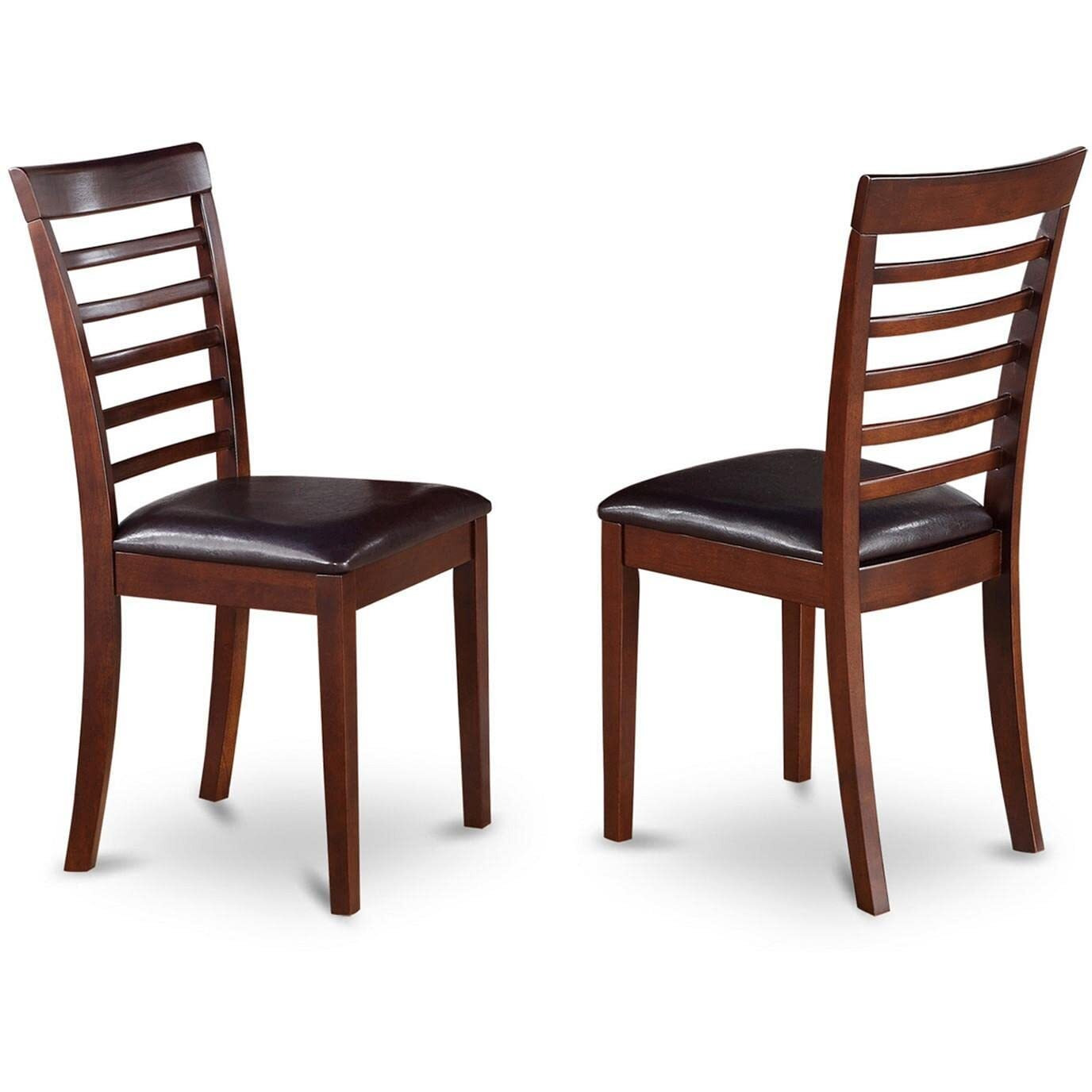 3  Pc  Dinette  Table  Set  With  A  Dining  Table  And  2  Dining  Chairs  In  Mahogany