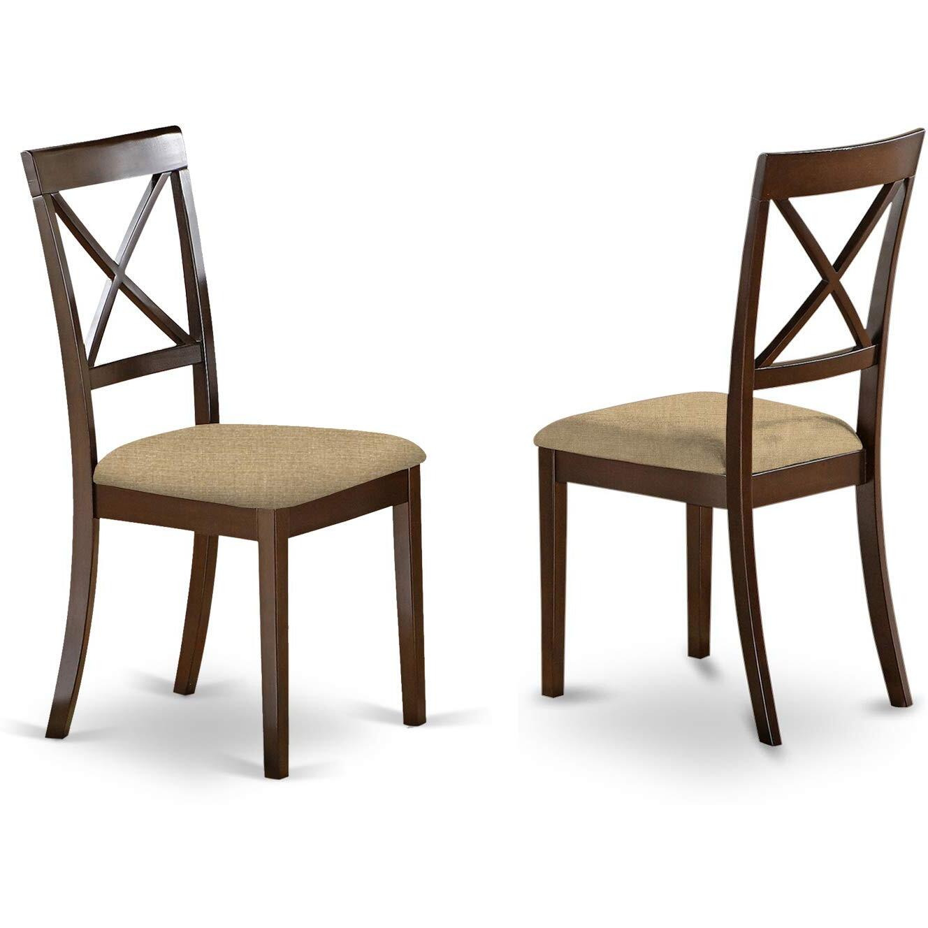 East West Furniture Cabo7S-Cap-C Capri 7 Piece Modern Set Consist Of A Rectangle Wooden Table And 6 Linen Fabric Dining Room Chairs  36X60 Inch