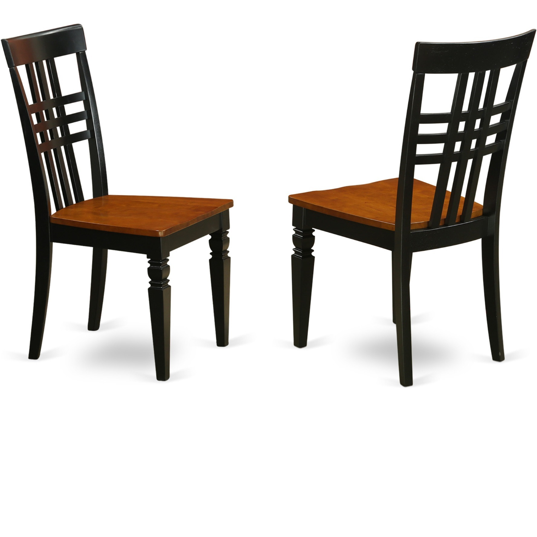 Pflg7-Bch-W 7 Pc Kitchen Table Set With A Table And 6 Kitchen Chairs In Black And Cherry