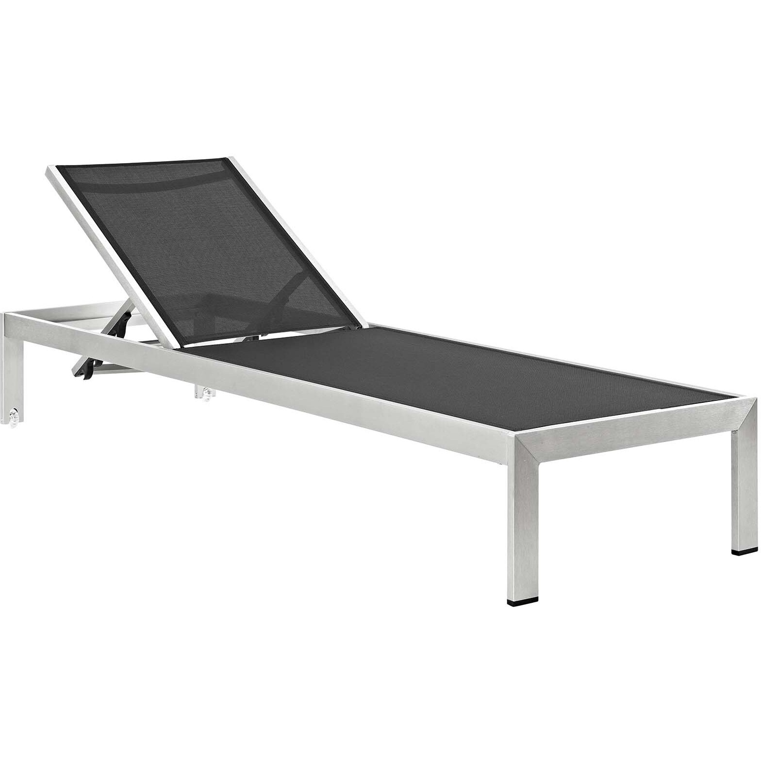 Shore Chaise With Cushions Outdoor Patio Aluminum Set Of 2