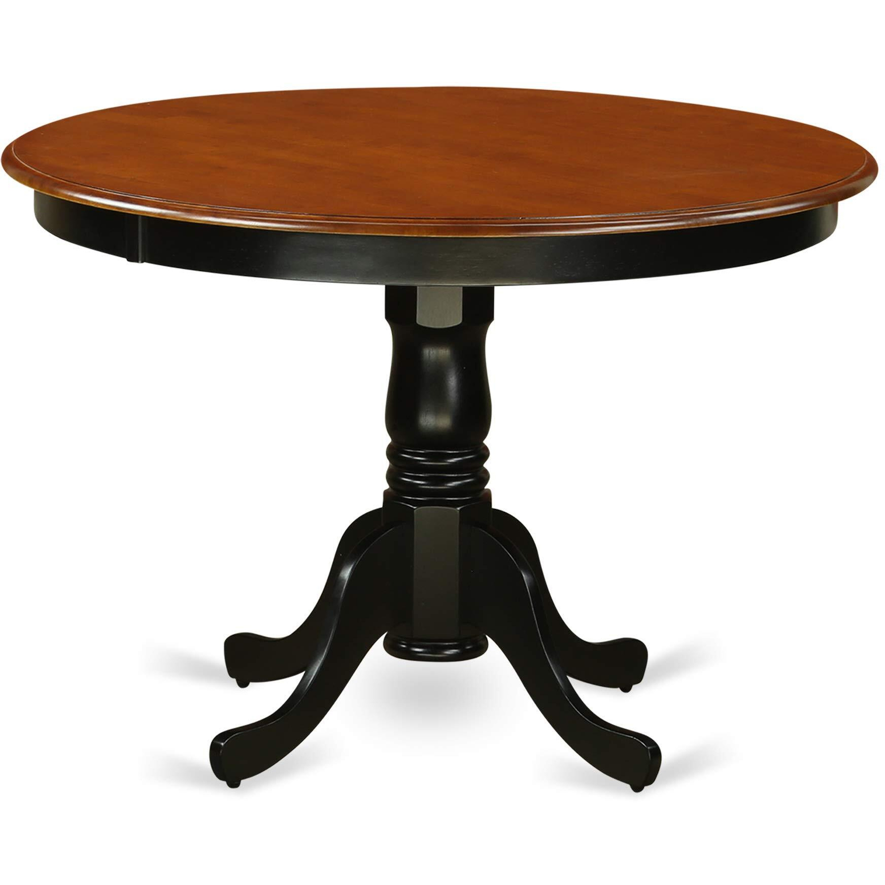 5  Pc  Set  With  A  Round  Dinette  Table  And  4  Leather  Dinette  Chairs  In  Black