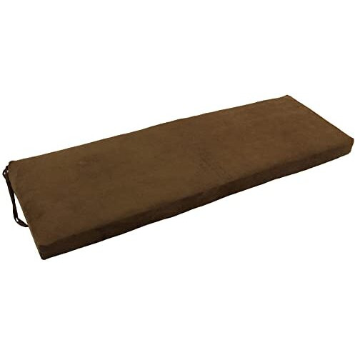 54-Inch By 19-Inch Solid Microsuede Bench Cushion  954X19-Ms-Ch