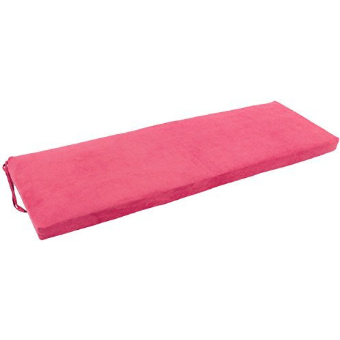63-Inch By 19-Inch Solid Microsuede Bench Cushion  963X19-Ms-Bb