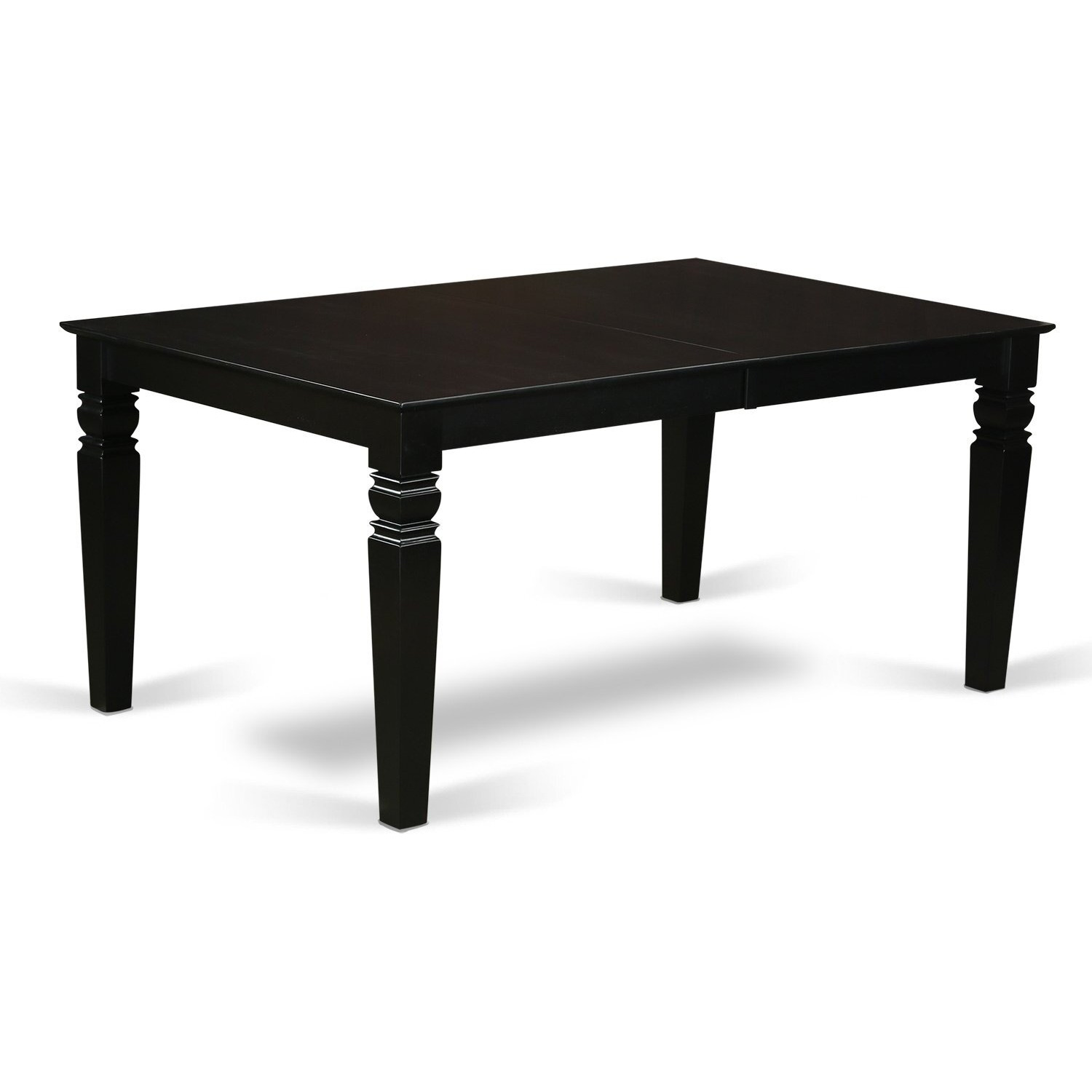 7  Pc  Dining  Room  Set  With  A  Dinning  Table  And  6  Wood  Dining  Chairs  In  Black