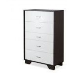 Eloy Chest  White & Espresso