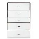 Eloy Chest  White & Espresso