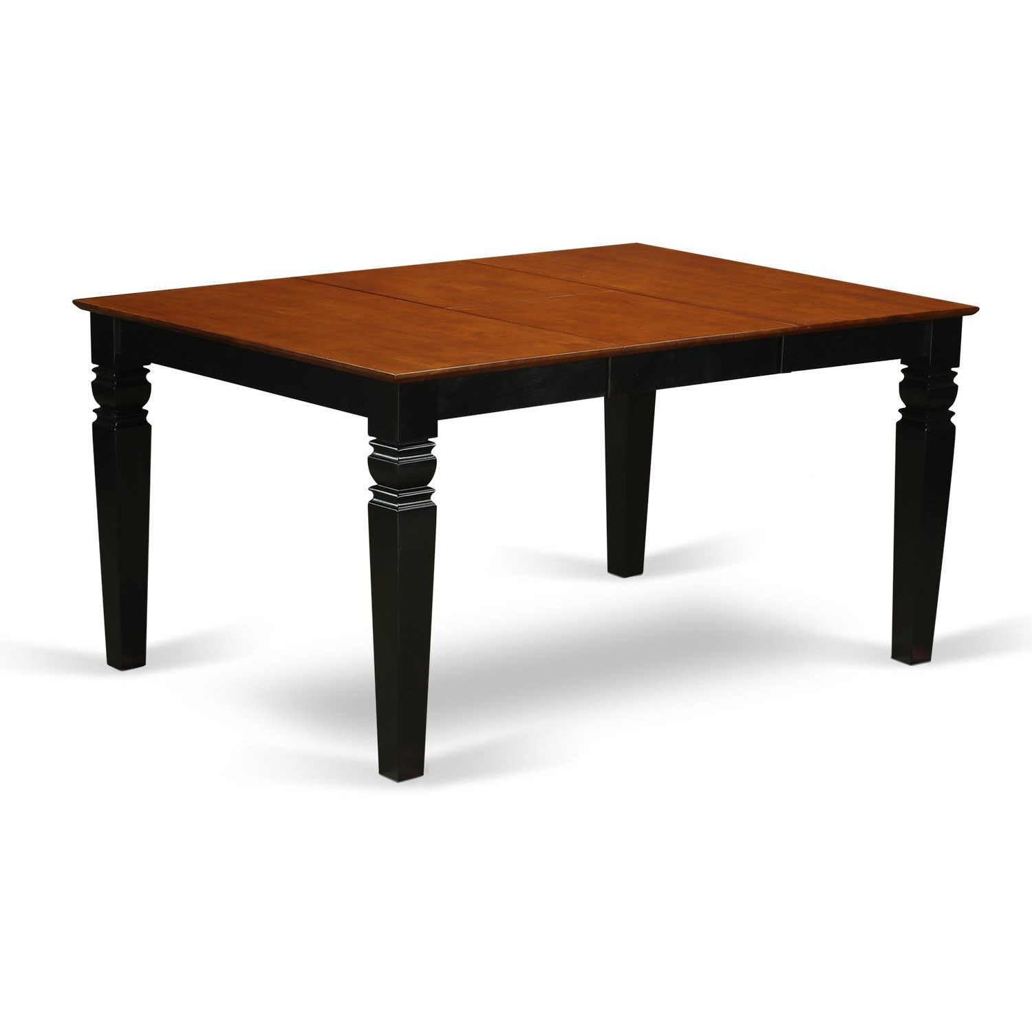 East West Furniture Wean5-Bch-Lc 5 Piece Set Includes A Rectangle Dining Room Table With Butterfly Leaf And 4 Faux Leather Upholstered Chairs  42X60 Inch