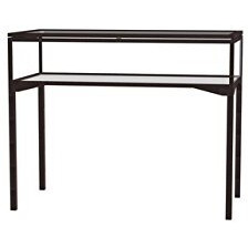 Keepsake   48"&quotW X 10"&quotH X 24"&quotD  Table Top Four Leg Case  Hinged Top  Dk. Bronze Finish