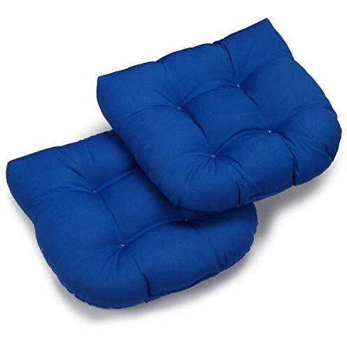 19-Inch U-Shaped Twill Tufted Dining Chair Cushion (Set Of 2)