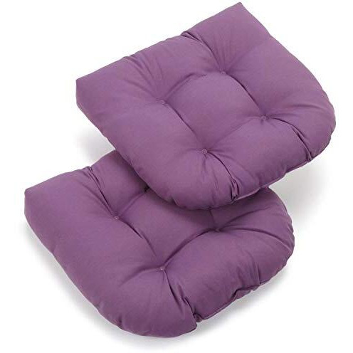 19-Inch U-Shaped Twill Tufted Dining Chair Cushion (Set Of 2)