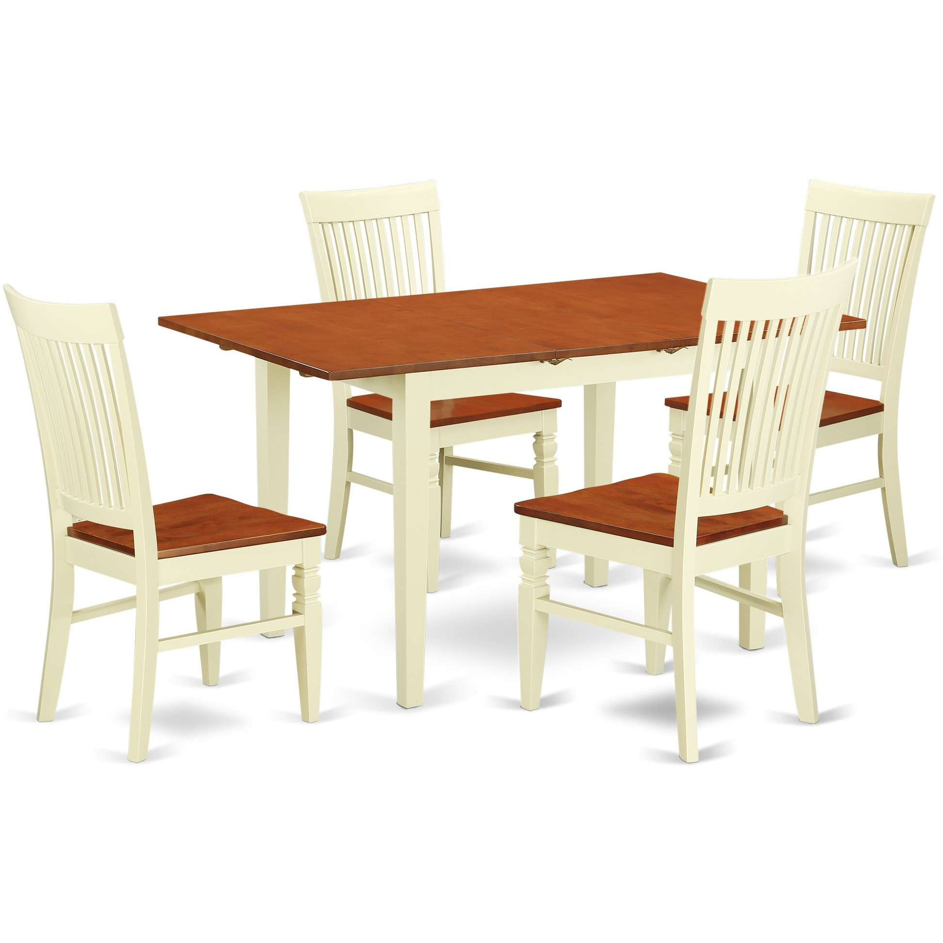 Dining Room Set Buttermilk & Cherry  Nowe5-Bmk-W
