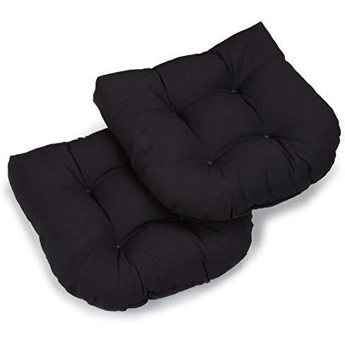 19-Inch U-Shaped Twill Tufted Dining Chair Cushion (Set Of 2)