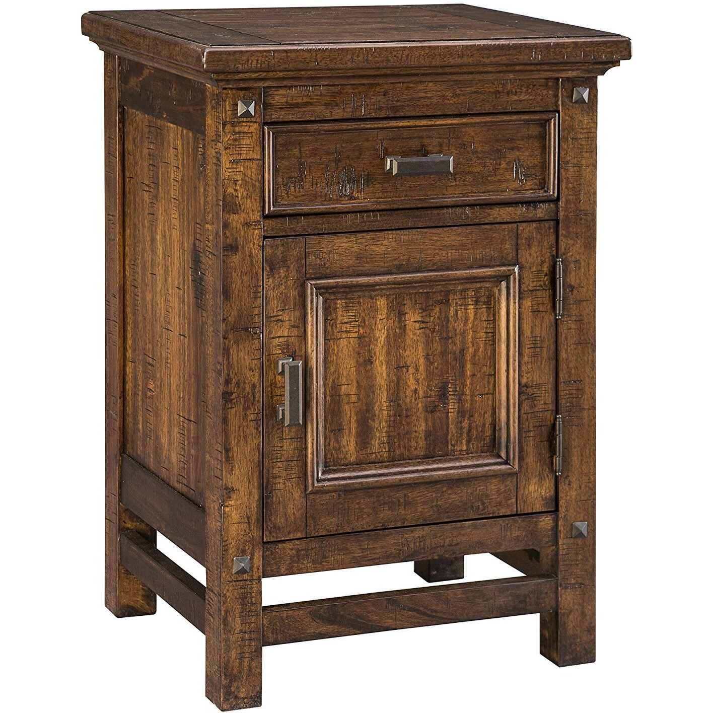 Nightstand  Door In Vintage Acacia