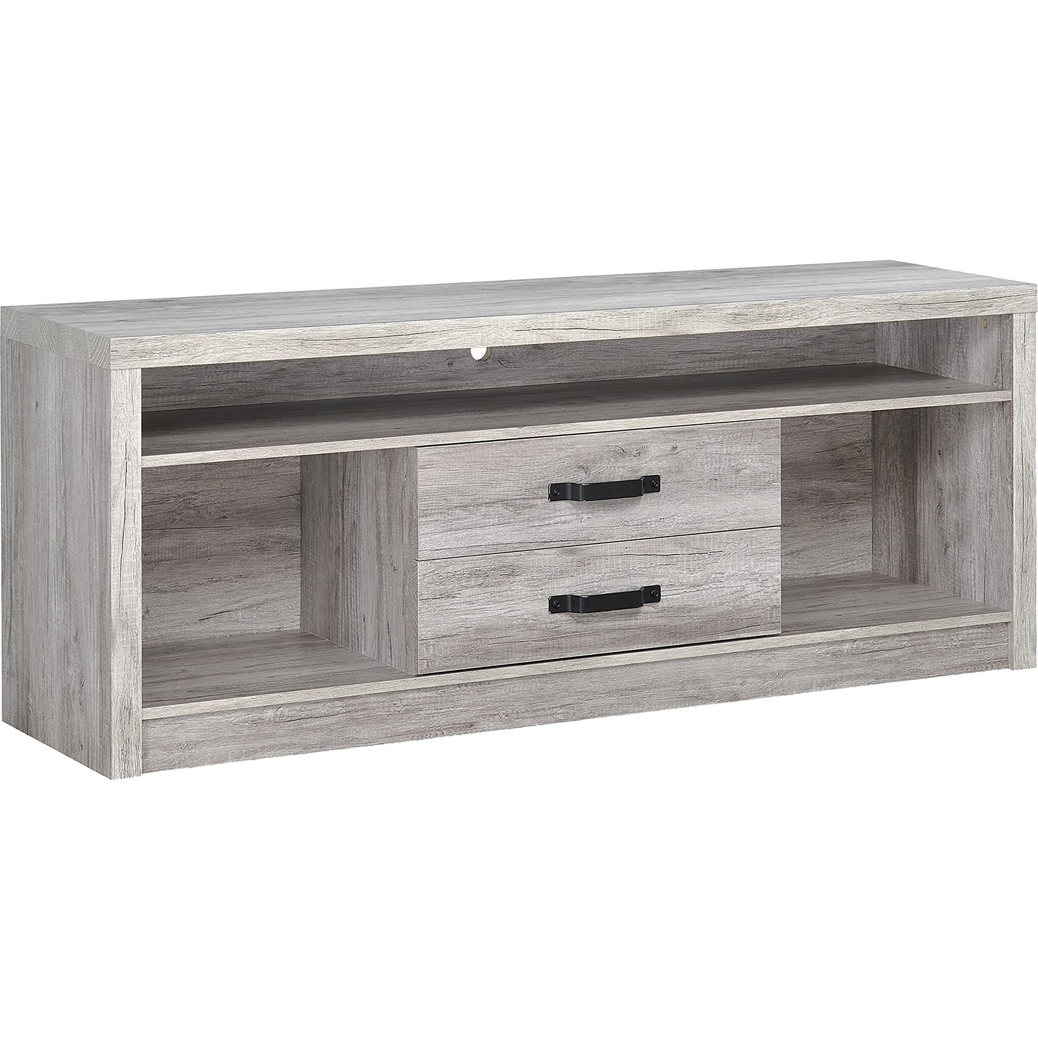Modern Grey Driftwood Tv Console