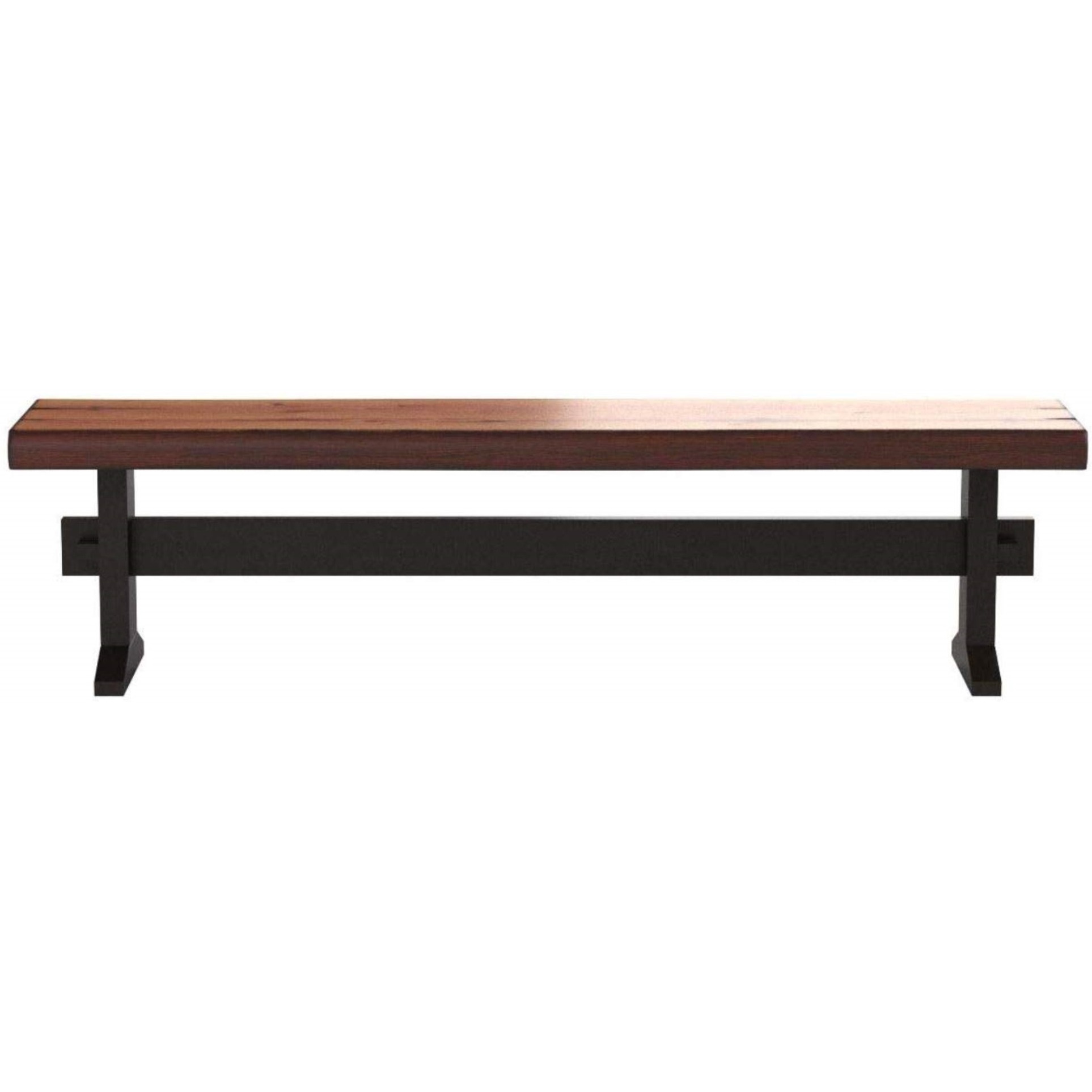 Bexley Trestle Bench Natural Honey And Espresso