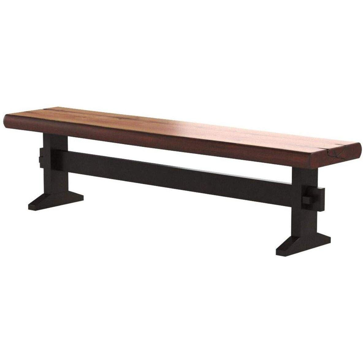Bexley Trestle Bench Natural Honey And Espresso