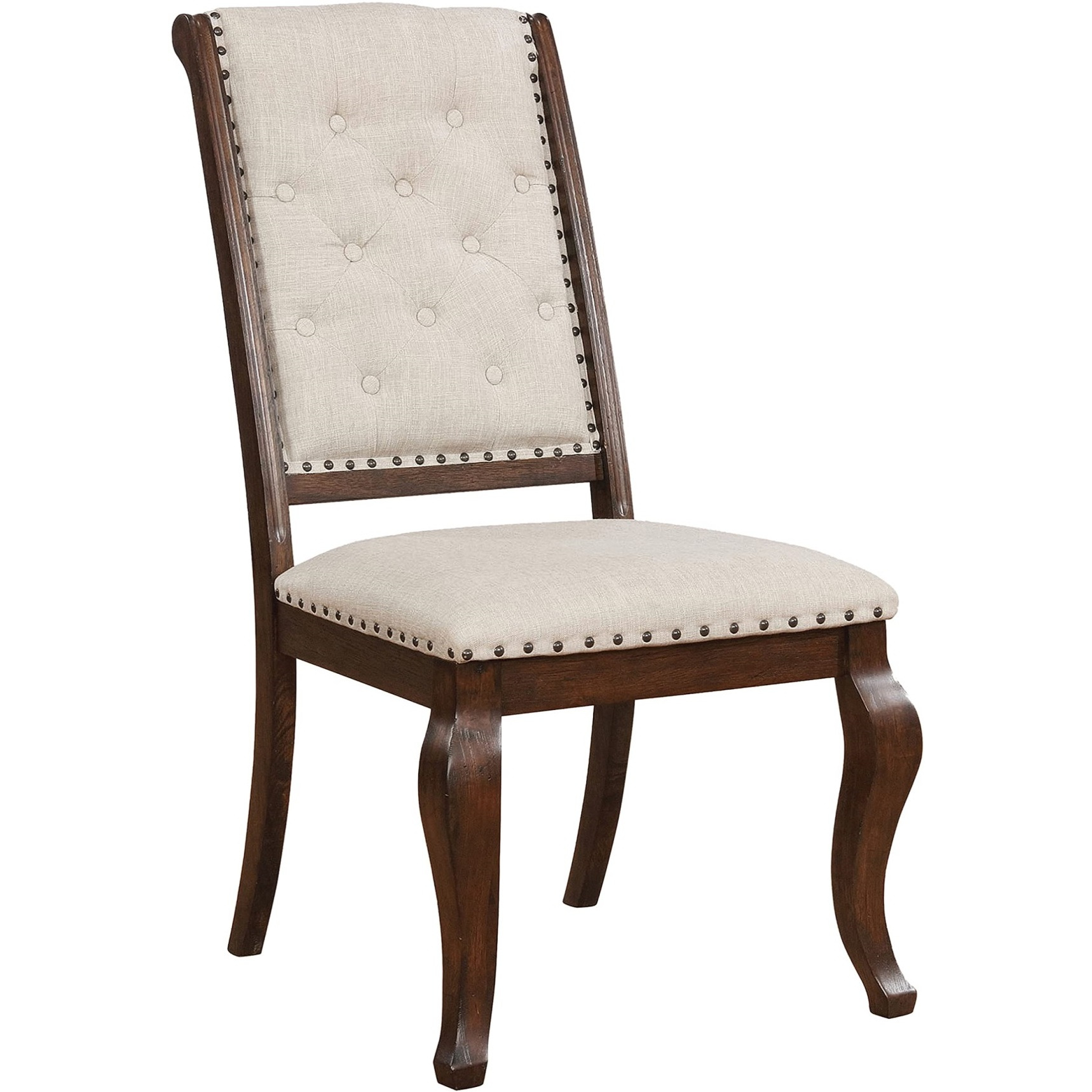Brockway Tufted Dining Chairs Cream And Antique Java (Set Of 2)