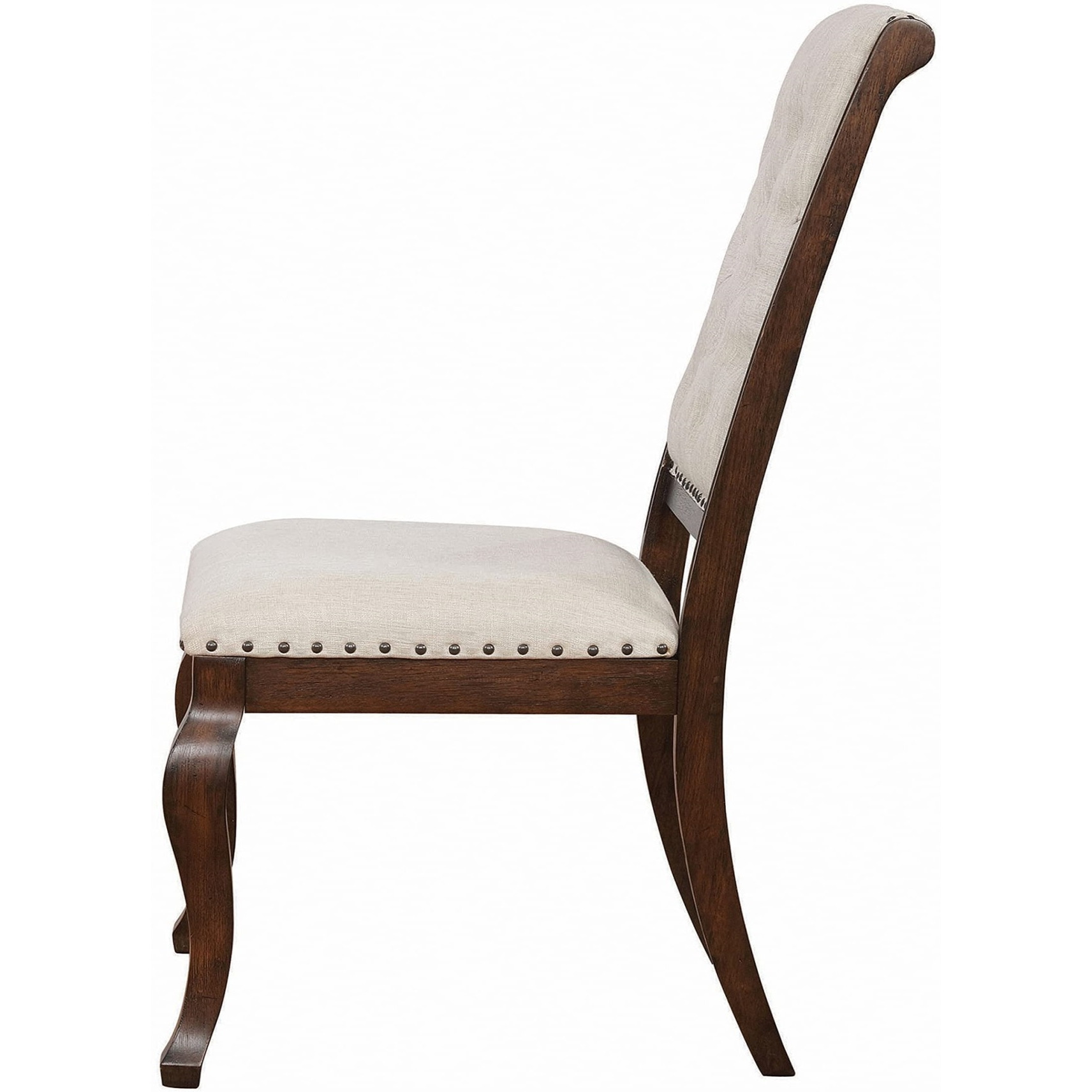 Brockway Tufted Dining Chairs Cream And Antique Java (Set Of 2)