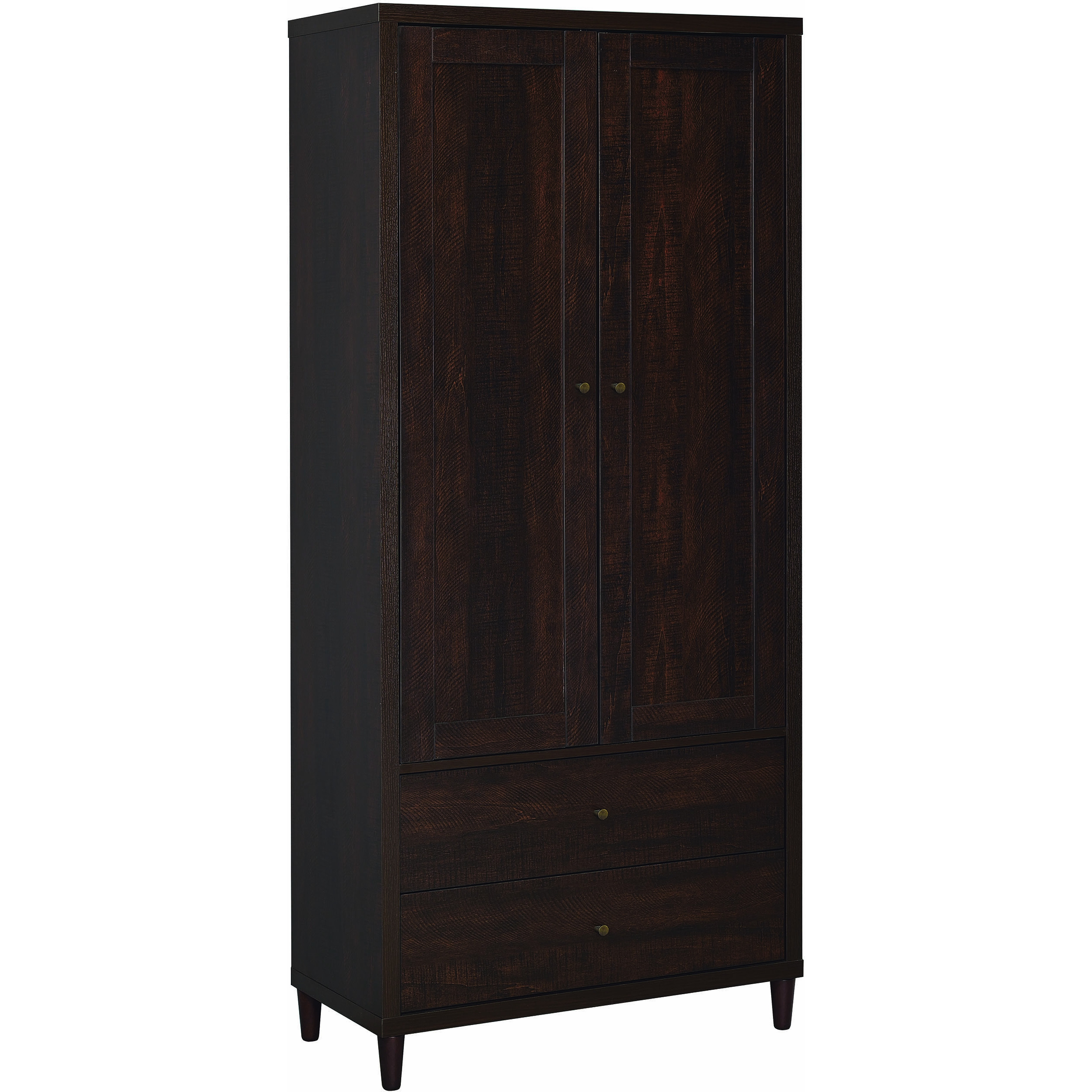 Transitional Rustic Tobacco Accent Cabinet