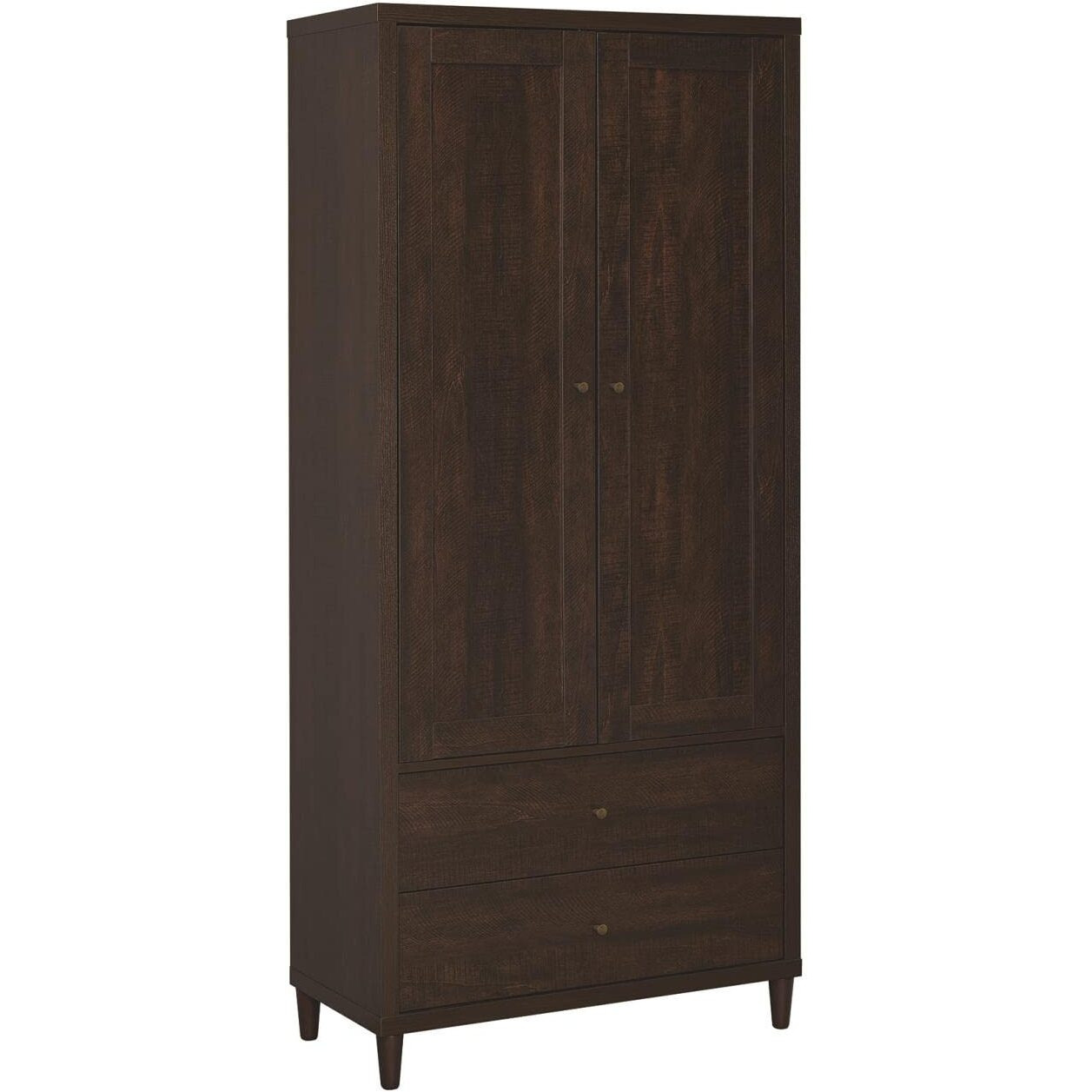Transitional Rustic Tobacco Accent Cabinet