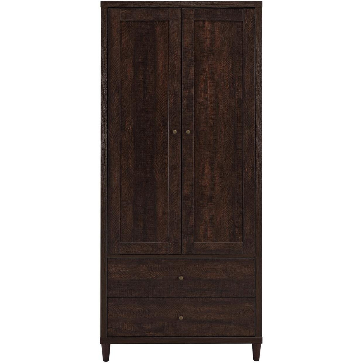 Transitional Rustic Tobacco Accent Cabinet