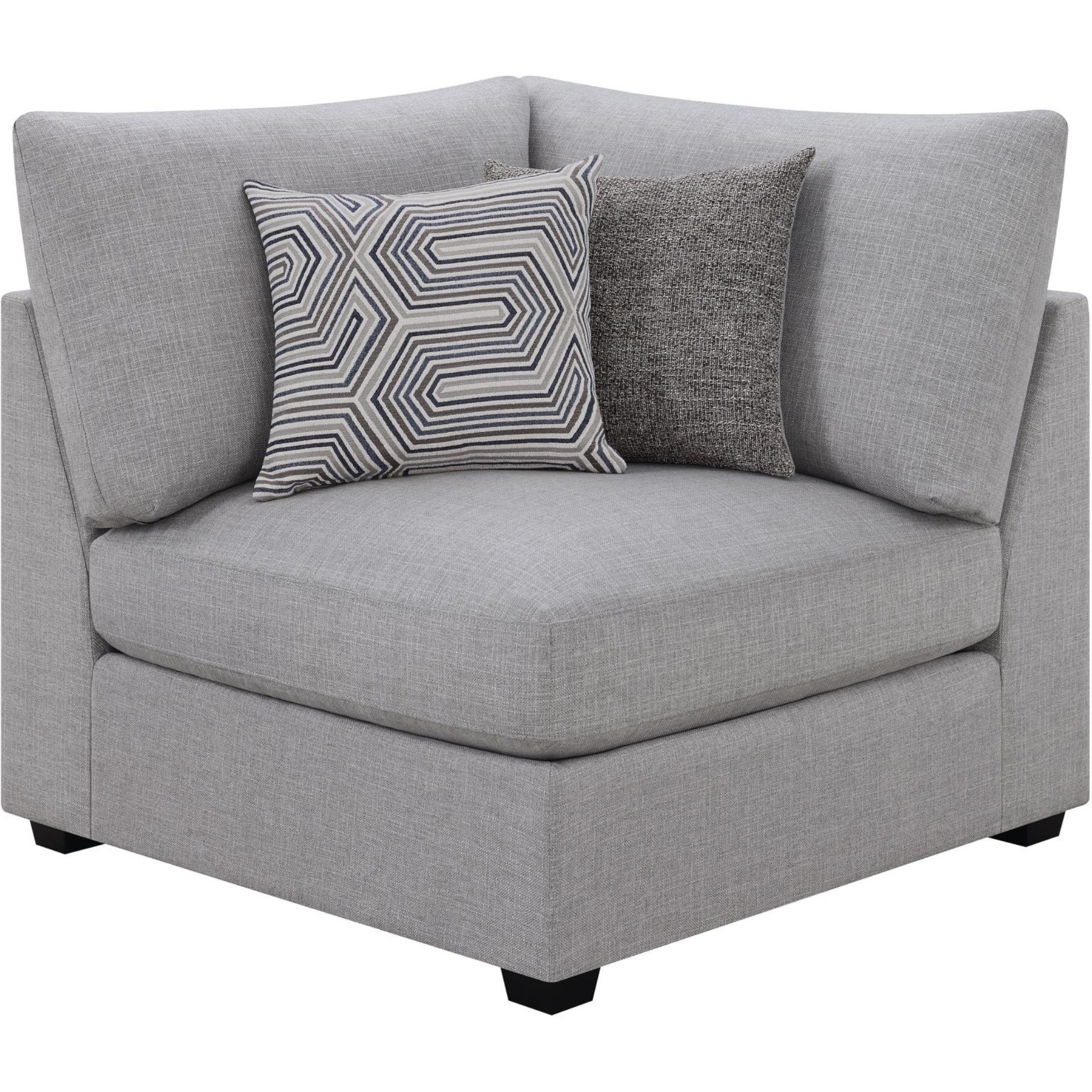 Cambria Upholstered Corner Chair Grey