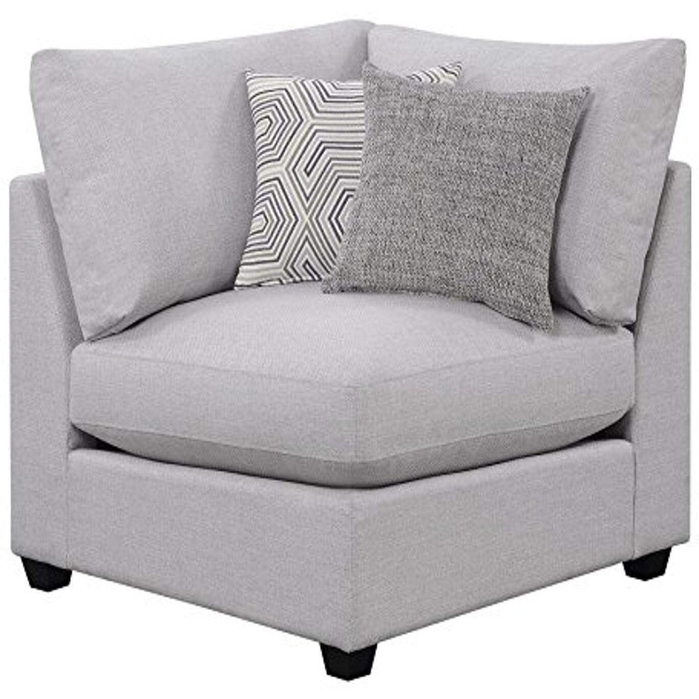 Cambria Upholstered Corner Chair Grey