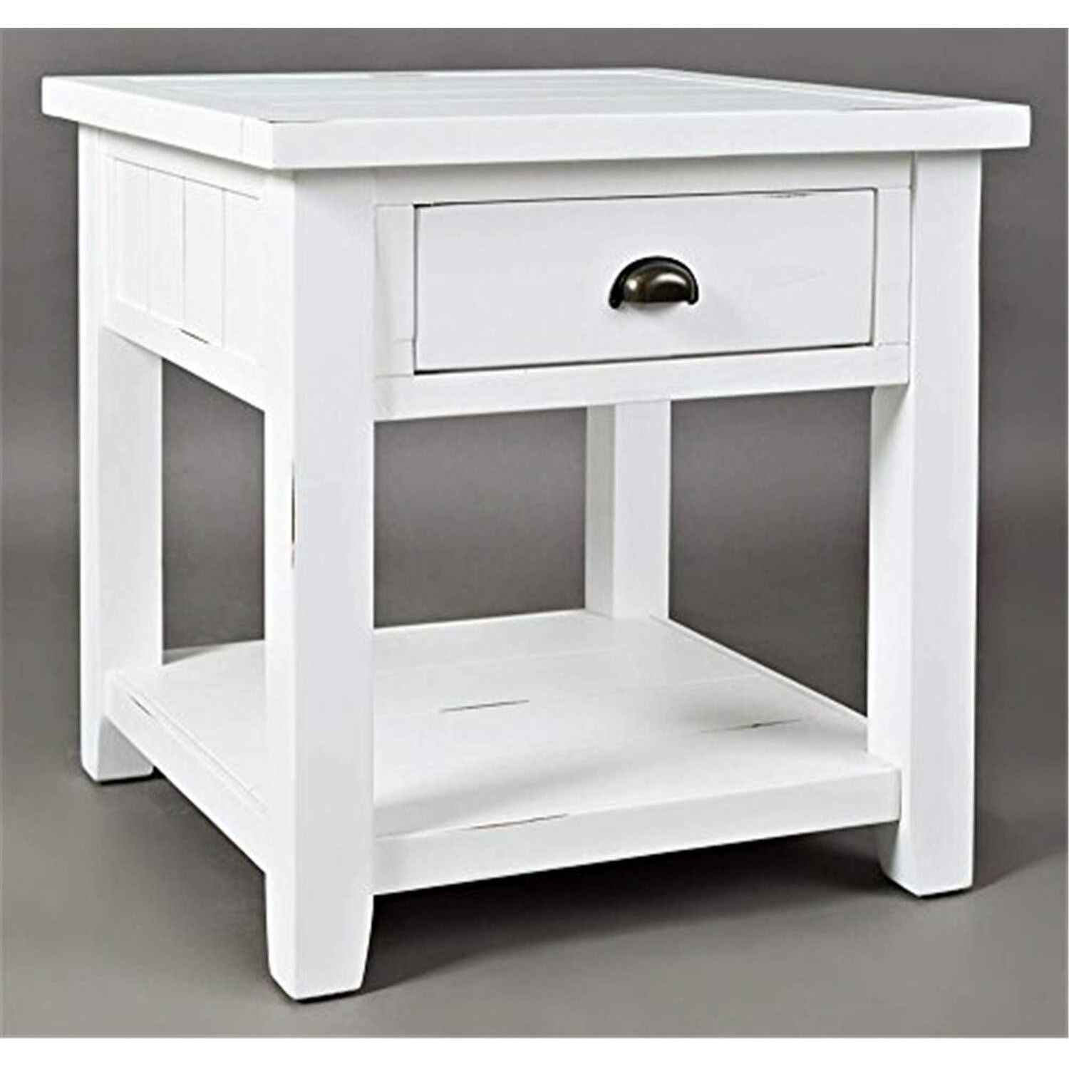Jofran Inc. Artisan's Craft Farmhouse Solid Acacia End Table