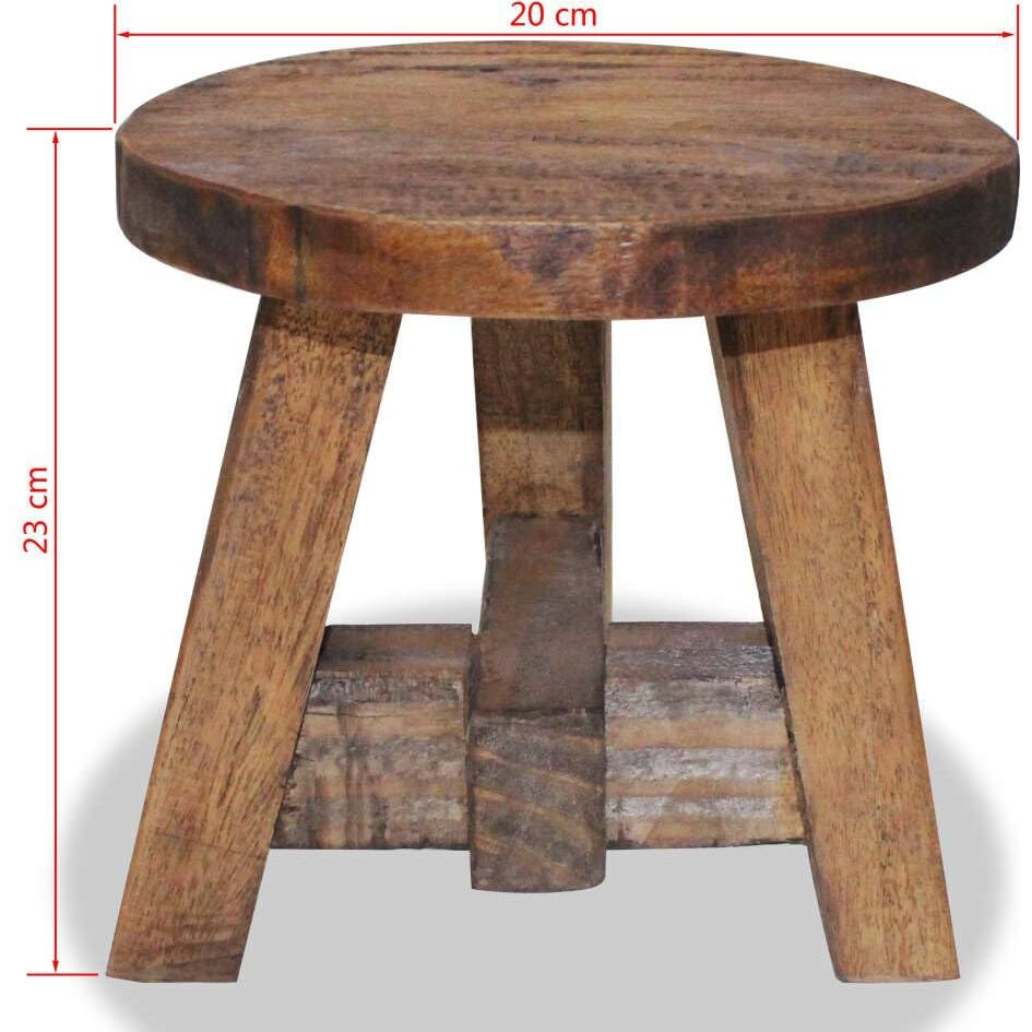 Vidaxl Stool Solid Reclaimed Wood  244508