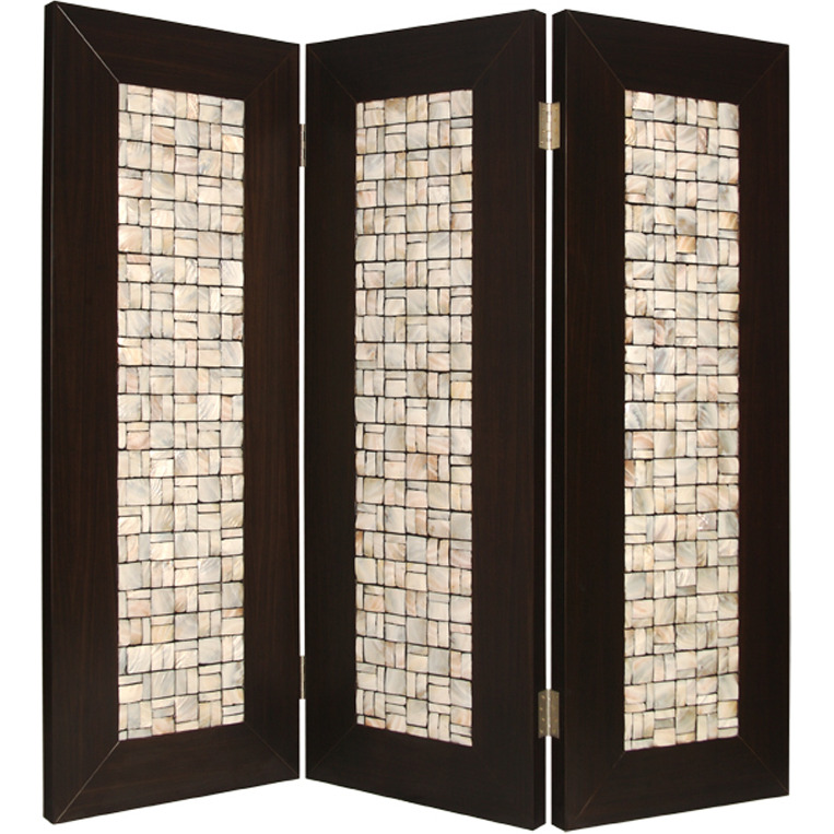 1"" X 71"" X 84"" Brown Wood  Screen